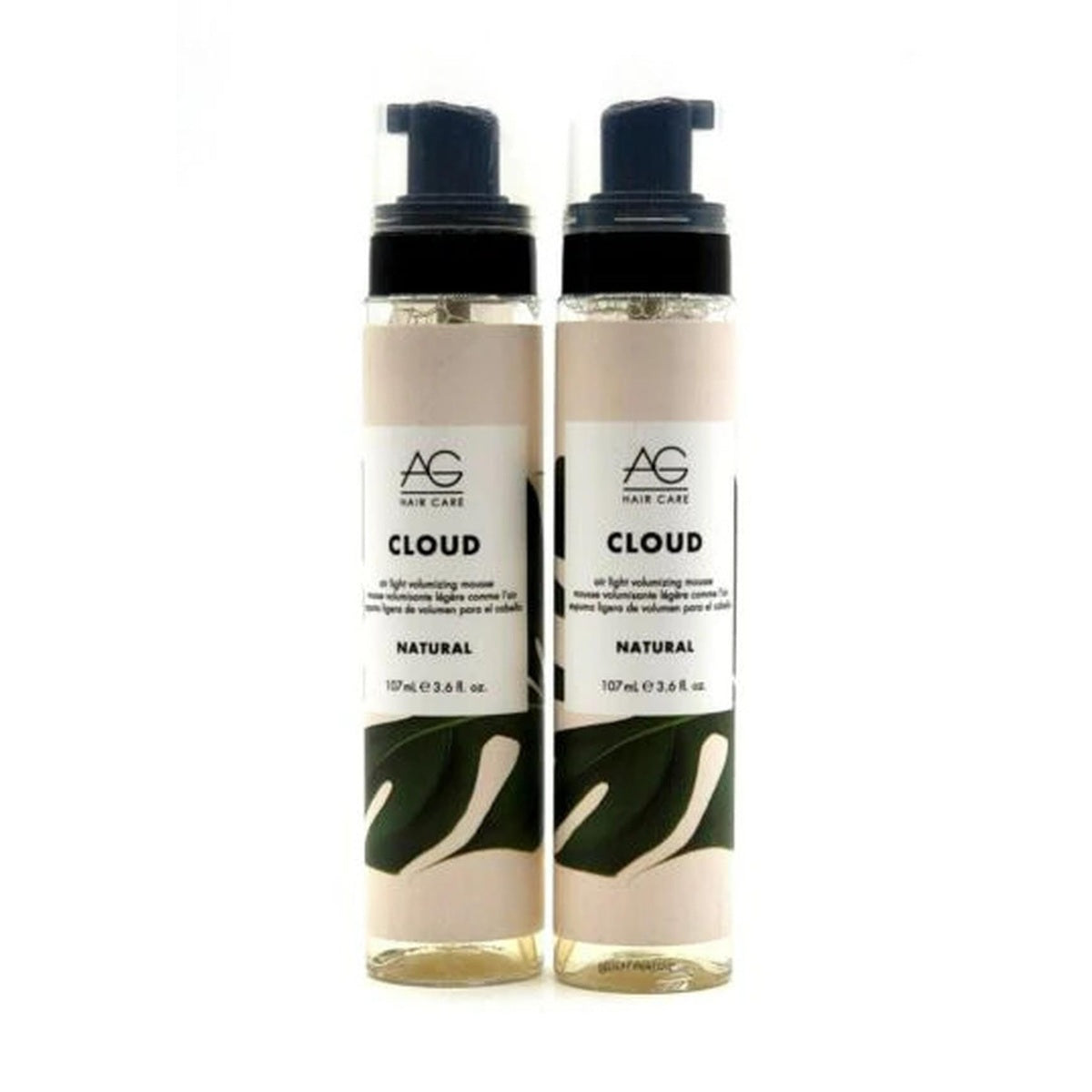 2-pack AG Hair Natural / CLOUD Air Light Volumizing Mousse, 3.6 oz