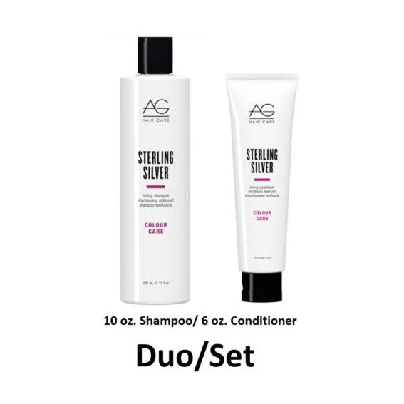 AG Hair Sterling Silver / Toning Shampoo 10 oz & Conditioner [ 6 oz] - Duo fs