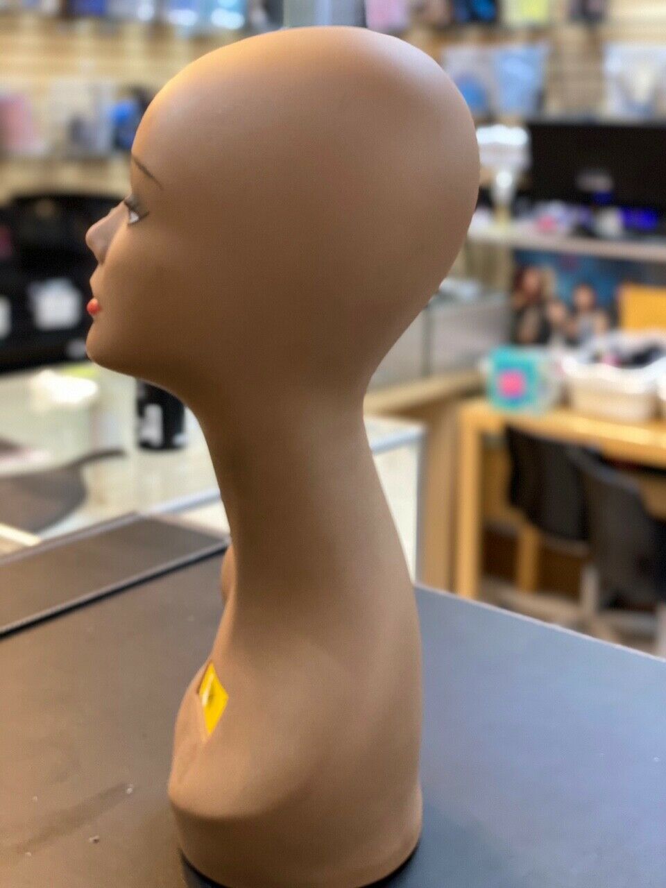 Female used Mannequin Doll Head Wig Hat Jewelry Display 18"inch Brown