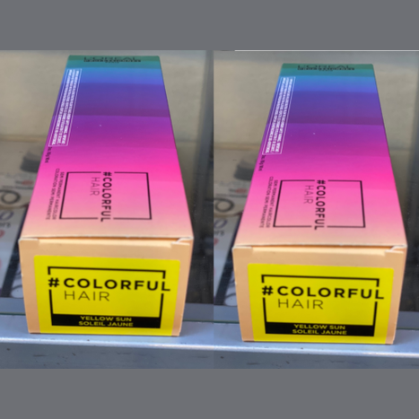 Loreal Colorful Semi Permanent / Haircolor, 3 oz Yellow Sun 2-pack