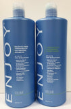 Enjoy Therapeutic Volumizing Sulfate Free Shampoo and Conditioner 33.8 oz liter DUO