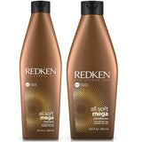 Redken Mega All Soft Shampoo & Conditioner(10.1oz/8.5oz )For Dry Hair New Duo