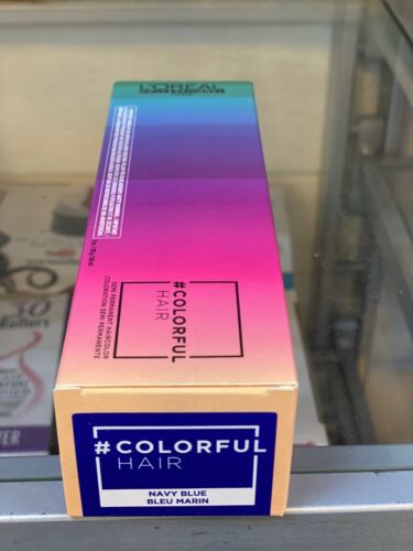 Loreal Colorful Semi-Permanent / Haircolor, 3 oz - Navy Blue fs