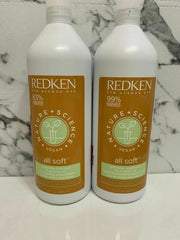 Redken Nature Science All Soft Shampoo & Conditioner 33.8 oz Duo type