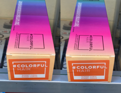 Loreal Colorful Semi-Permanent Haircolor 3 oz Sunset Coral (pack of 2) care ps