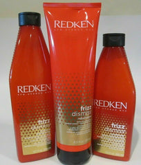 Redken Frizz Dismiss Shampoo+Conditioner & Rebel Tame 3pc SET sale pure