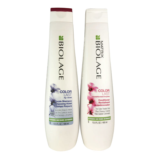 Matrix Biolage Colorlast / Purple Shampoo & Conditioner 13.5 oz Duo - pure