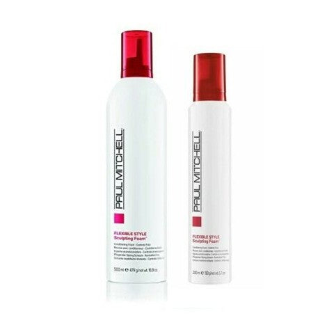 Paul Mitchell Flexible Style Sculpting Foam 16oz & 6oz 2PC Duo pure