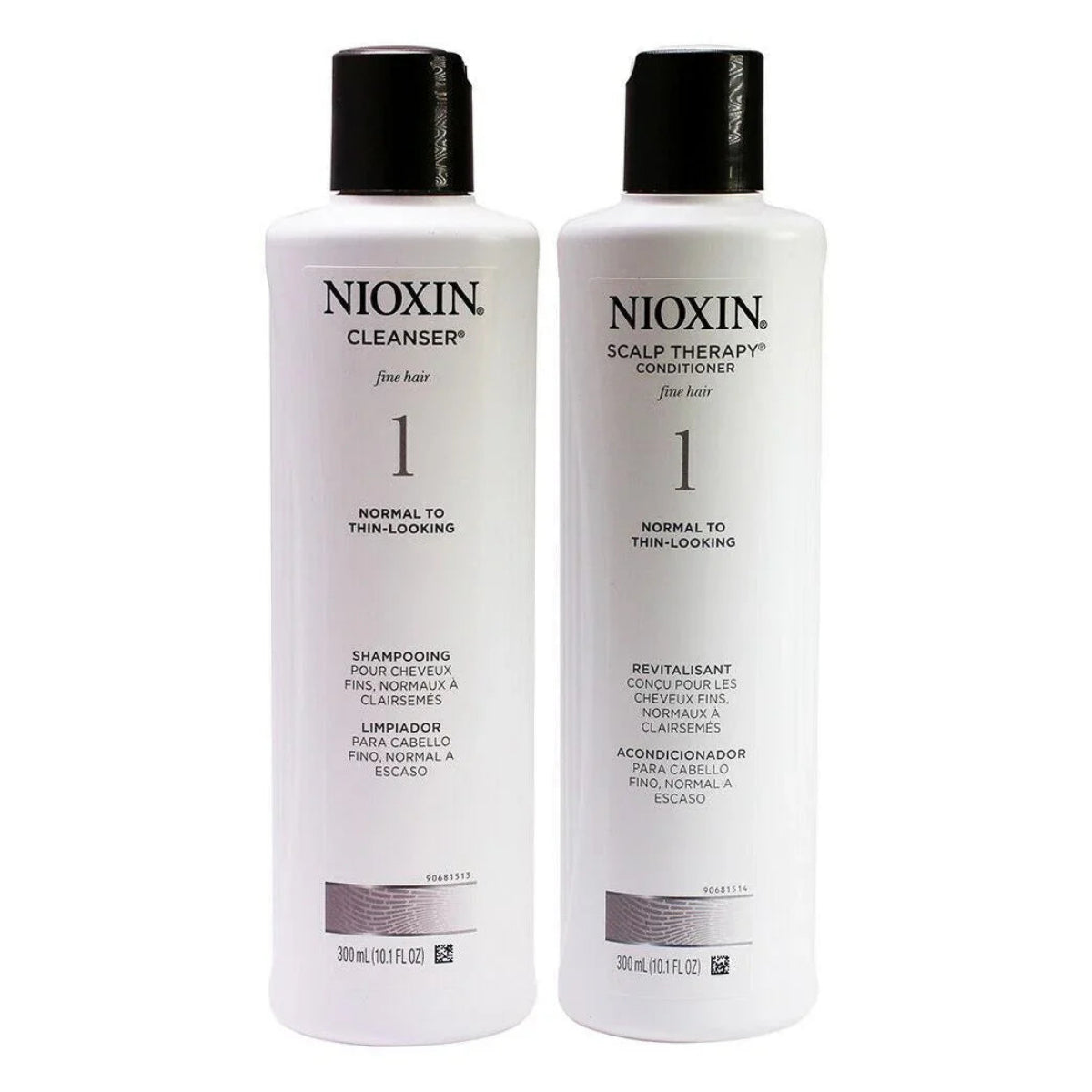 Nioxin System 1 Cleanser & Scalp Therapy / Conditioner 10.1 oz (original) Duo - pure