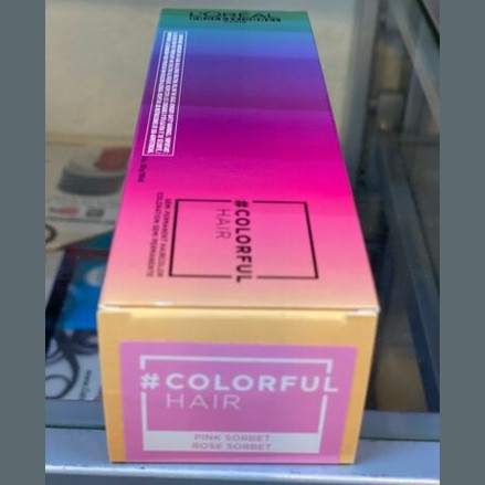 Loreal Colorful Semi-Permanent Haircolor, 3 oz - Pink Sorbet fs