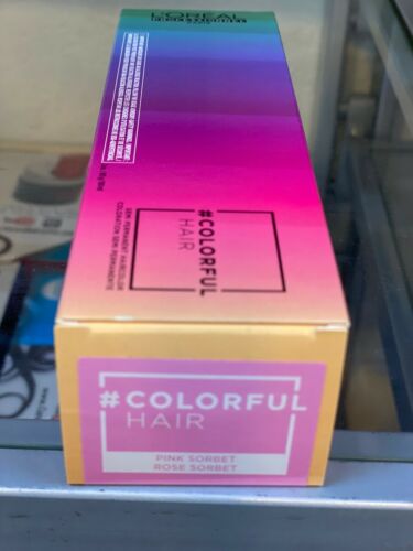 Loreal Colorful Semi-Permanent Haircolor, 3 oz - Pink Sorbet fs