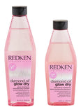 Redken Diamond Oil Glow Dry Gloss Shampoo & Conditioner ( 10.1 oz/8.5 oz.) New DUO