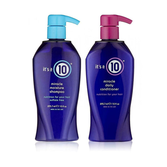 Duo It's A 10 Miracle / Moisture Shampoo and Daily Conditioner 10 oz - pure