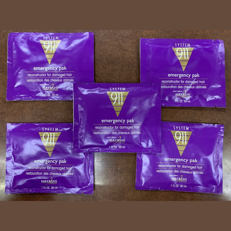 5 Pack - Hayashi 911 Emergency Pack / Deep Reconstructor , 1 oz travel