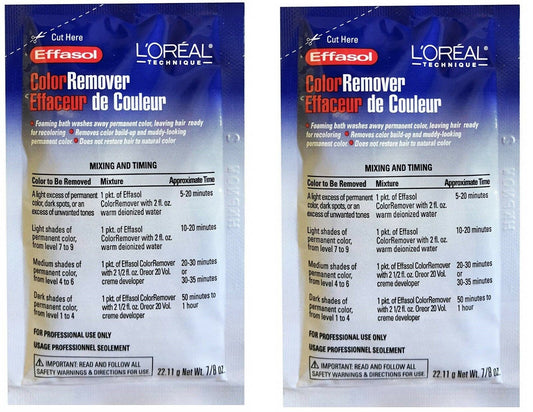Loreal Technique Effasol Hair Color Remover 7/8oz 22.11g (pack of 2)