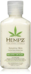 Hempz Sensitive Skin Herbal Body Moisturizer, Off White 2.25 oz travel care