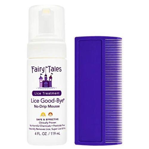 Fairy Tales Lice Treatment Lice Good-Bye No Drip Mousse 4 oz pure fs