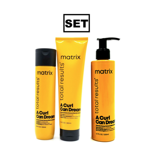 Matrix Total Results / A Curl Can Dream Shampoo & Rich Mask + Light Hold Gel - 3pc set