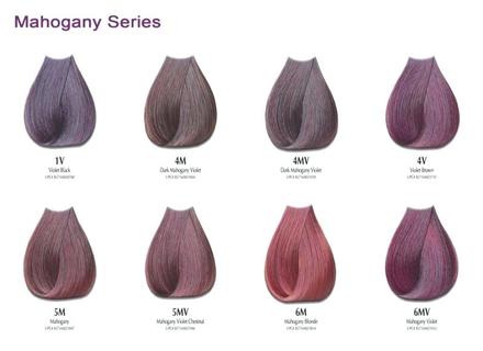Satin hair color 5MV Mahogany Violet Chestnut: 3 oz