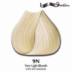 Satin hair color 9N Very Light Blonde Cover Gray 3 oz pure