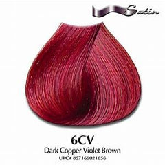 Satin hair color 6CV Dark Copper Violet Brown 3 oz sv